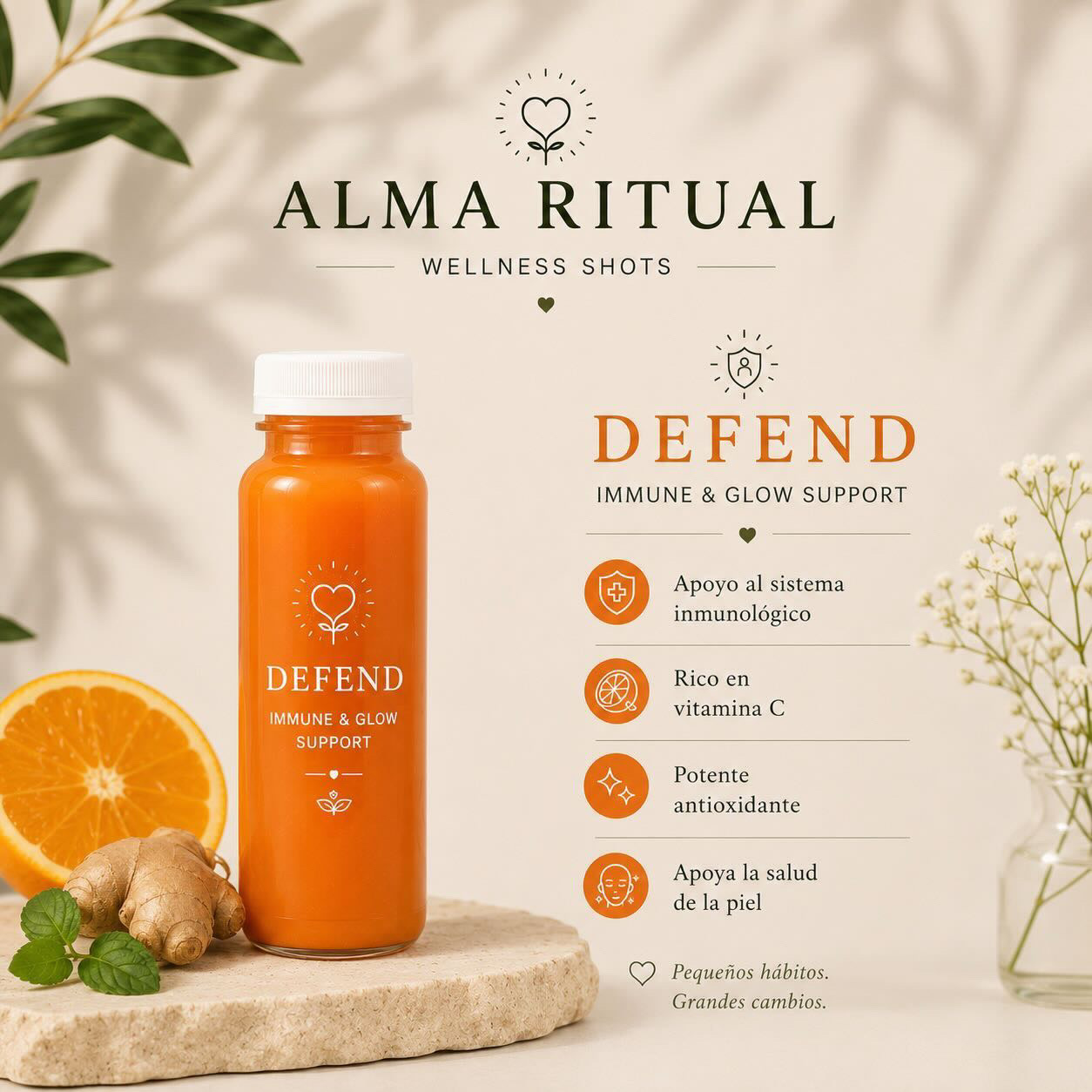 Shot Defend de Alma Ritual – Immune & Glow Support